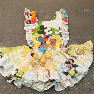 Colorful Mickey Mouse Kids Dress